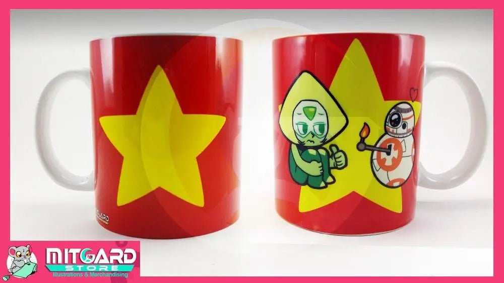 STEVEN UNIVERSE - Peridot & BB8 - mug cartoon 11 onz - 1