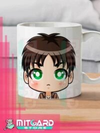 ATTACK ON TITAN - Eren Jaeger - Anime white mug 11 onz - 1