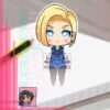 DRAGON BALL SUPER Android 18 Sticker vinil adhesive anime by Limiko’s Art - 1