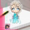 FROZEN Elsa Sticker vinil adhesive anime by Limiko’s Art - 1