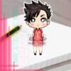 HAIKYUU!! Tetsurō Kuroo Sticker vinil adhesive anime by Limiko’s Art - 1