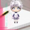 HUNTER X HUNTER Killua Zoldyck Sticker vinil adhesive anime by Limiko’s Art - 1