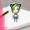 JOJO’S BIZARRE ADVENTURE Jolyne Cujoh Sticker vinil adhesive anime by Limiko’s Art - 1