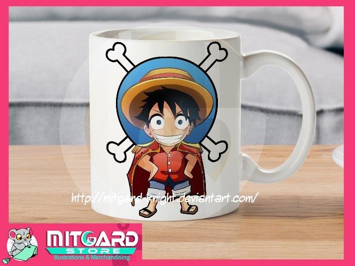 ONE PIECE - Luffy - Anime white mug 11 onz - 1