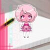 STEVEN UNIVERSE Pink Diamond Sticker vinil adhesive anime by Limiko’s Art - 1