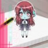ZOMBIE LAND SAGA Sakura Minamoto Sticker vinil adhesive anime by Limiko’s Art - 1